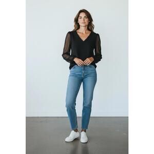 White House Black Market Black Top Size Small